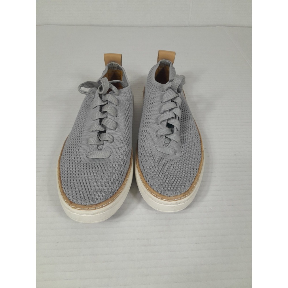 UGG Sidney Shoes  Knit Comfort Wedge Lace Up Sneakers Women Sz 5 - Picture 3 of 9